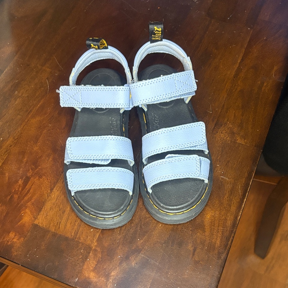 Dr. Martens Light Blue Strappy Kids Sandals